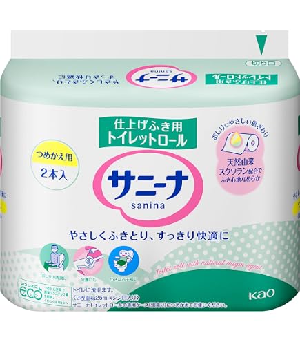 花王 サニーナ 仕上げふき用トイレットロール 25個、詰め替え1個 Amazon.co.jp: 【花王】サニーナ トイレットロール つめかえ用 25m